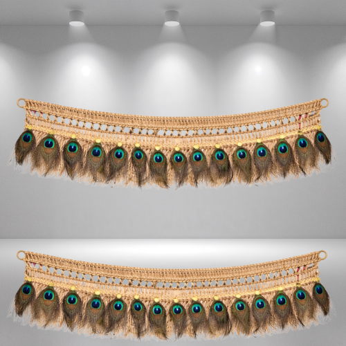 Neel Mani thoranam with Peacock Feather |Malaysia: RM 60  Singapore: SGD 20